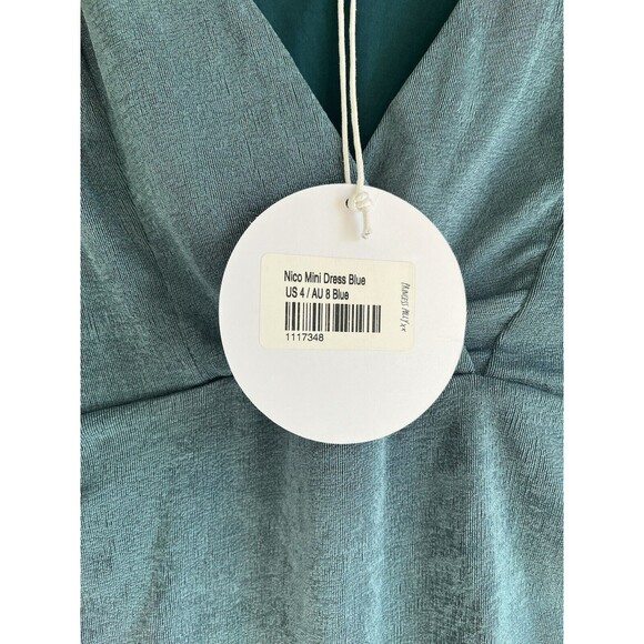 Princess Polly Nico Mini Dress Size 4 Blue - Picture 8 of 11